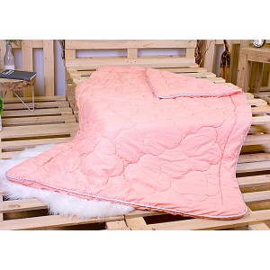 Prošívaná přikrývka ECONOMY lososová 140x200