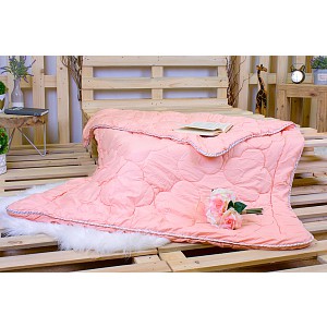 Prošívaná přikrývka ECONOMY lososová 140x200