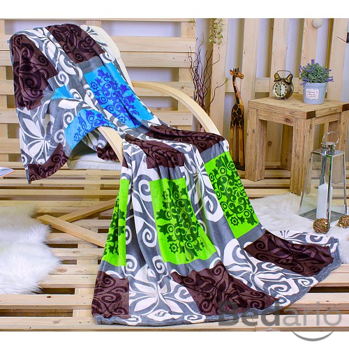 Deka mikroflanel 150x200 East Zelená