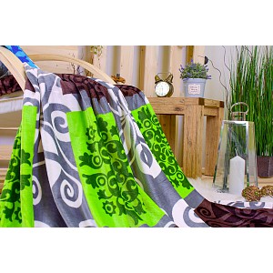 Deka mikroflanel 150x200 East Zelená