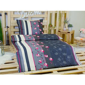 Bavlněné povlečení Vínové kvítí 140x200+70x90