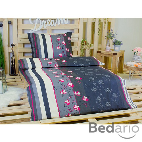 Bavlněné povlečení Vínové kvítí 140x200+70x90