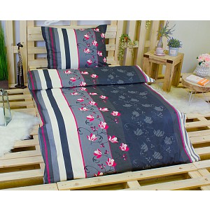 Bavlněné povlečení Vínové kvítí 140x200+70x90