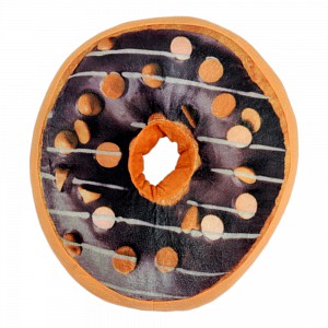 Dekorační plyšový polštářek DONUT 40 cm - Double Choco
