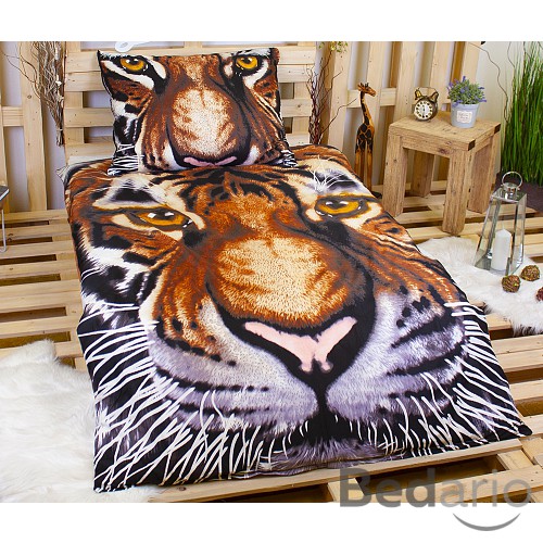 3D Povlečení 140x200+70x90 Tiger