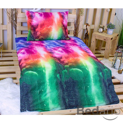 3D Povlečení 140x200+70x90 Kouzelná Galaxie