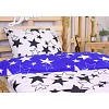 Povlečení 140x200+70x90 Stars - modrobílé