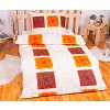 Bavlněné povlečení 140x200+70x90 Orient oranžový