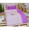 Bavlněné povlečení 140x200+70x90 Fialové kvítí