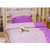 Bavlněné povlečení 140x200+70x90 Fialové kvítí