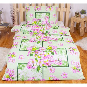 Bavlněné povlečení Jablečný květ 140x200+70x90