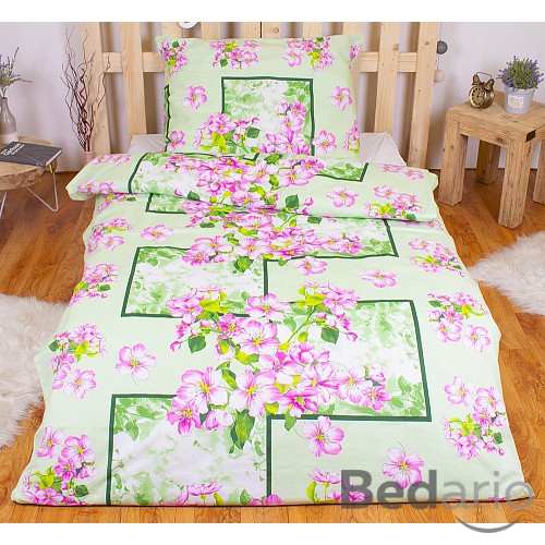 Bavlněné povlečení Jablečný květ 140x200+70x90