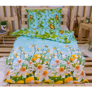 Perkálové povlečení Slunečný den 140x200+70x90