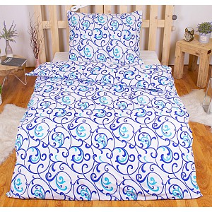 Povlečení mikrovlákno 140x200+70x90 Orient modrý