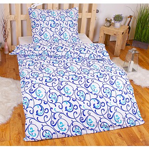 Povlečení mikrovlákno 140x200+70x90 Orient modrý