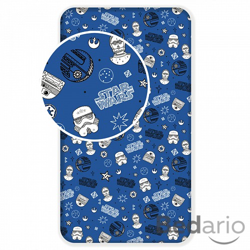 Bavlněné prostěradlo 90x200 Star Wars