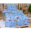 Bavlněné povlečení 140x200+70x90 Motýl modrý
