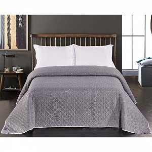 Prošívaný dekorační přehoz 240x260 Alhambra Grey