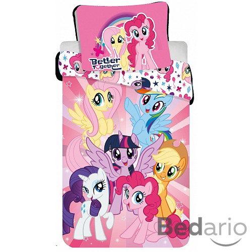 Dětské bavlněné povlečení My Little Pony Duhoví přátelé 140x200+70x90