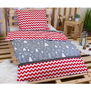 Flanelové povlečení 140x200+70x90 Christmas Mess