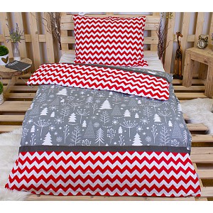 Flanelové povlečení 140x200+70x90 Christmas Mess