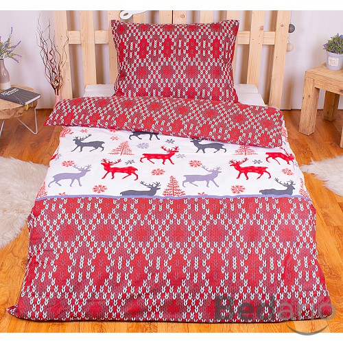 Flanelové povlečení 140x200+70x90 Winter Extra