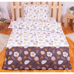 Flanelové povlečení 200x220+2x70x90 Flora lrain