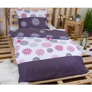 Flanelové povlečení 140x200+70x90 Flakes