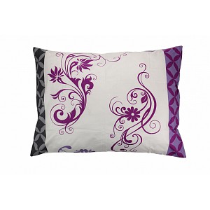 Povlak na polštářek bavlněný BELLA fialová 50x70