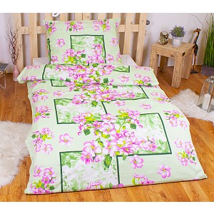 Bavlněné povlečení Jablečný květ 140x220+70x90