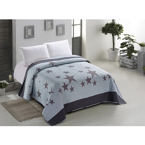 Prošívaný dekorační přehoz 240x260 Star dark