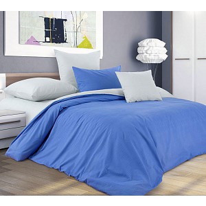 Perkálové povlečení BORŮVKOVÝ KRÉM 220x200+2x70x90