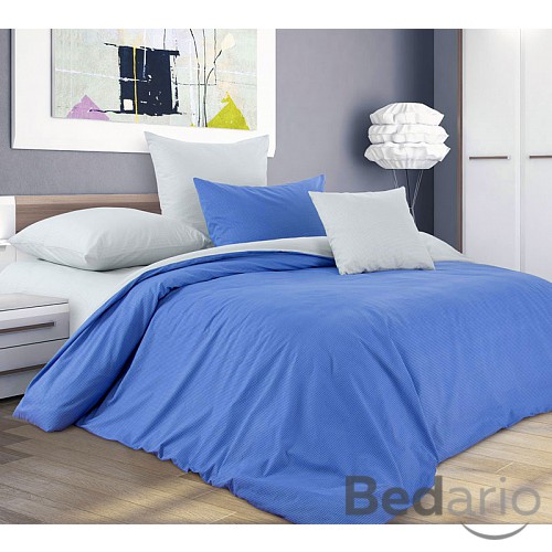 Perkálové povlečení BORŮVKOVÝ KRÉM 220x200+2x70x90