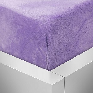 Mikroplyšové prostěradlo 90x200 Elegance - Levandulová