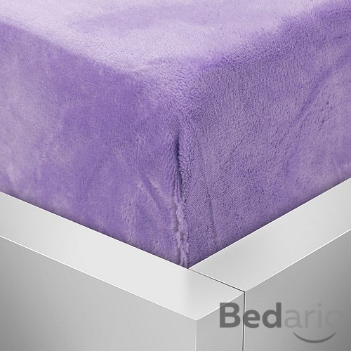 Mikroplyšové prostěradlo 90x200 Elegance - Levandulová