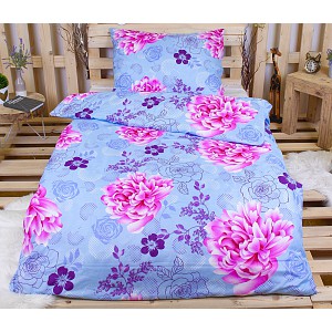 Povlečení z mikrovlákna Economy 140x200+70x90 Růžový květ