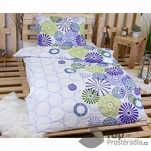 Povlečení z mikrovlákna Economy 140x200+70x90 Kolečková kombinace