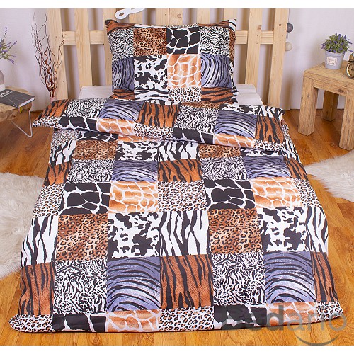 Povlečení z mikrovlákna Economy 140x200+70x90 Zvířecí kombinace
