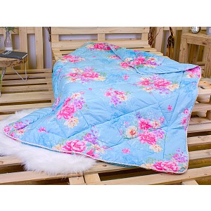 Prošívaná přikrývka ECONOMY květy 140x200