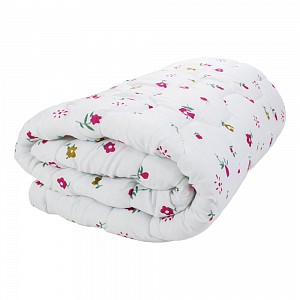Prošívaná přikrývka ECONOMY růžičky 140x200