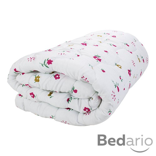 Prošívaná přikrývka ECONOMY růžičky 140x200