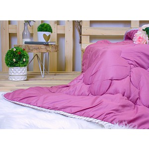 Prošívaná přikrývka ECONOMY vínová 140x200