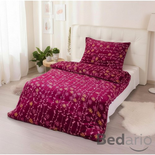 Mikroplyšové povlečení Premium 140x200+70x90 Vínové liány