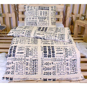 Mikroplyšové povlečení Premium 140x200+70x90 Sweet Home