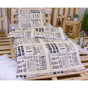 Mikroplyšové povlečení Premium 140x200+70x90 Sweet Home