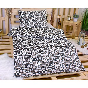 Mikroplyšové povlečení Premium 140x200+70x90 Mozaika