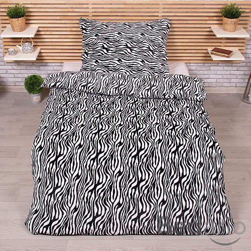Mikroplyšové povlečení Premium 140x200+70x90 Zebra