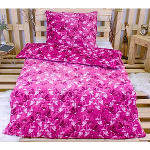 Mikroplyšové povlečení Premium 140x200+70x90 Flowers