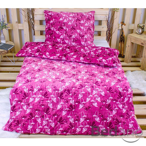 Mikroplyšové povlečení Premium 140x200+70x90 Flowers
