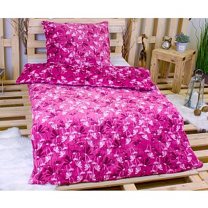 Mikroplyšové povlečení Premium 140x200+70x90 Flowers